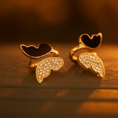 Zircon Butterfly Style Earrings For Women
