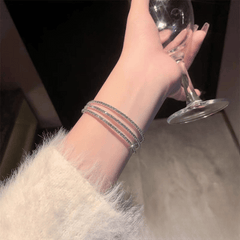 3-in-1 Elegant Zircon Bangle Set For Women