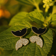 Zircon Butterfly Style Earrings For Women
