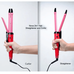 Nova 2-in-1 Hair Straightener & Curler