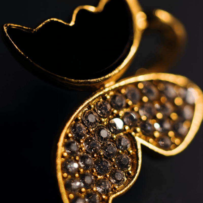 Zircon Butterfly Style Earrings For Women