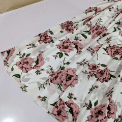 2 Pcs Stylish Floral Print Maxi Dress With Pink Jacket